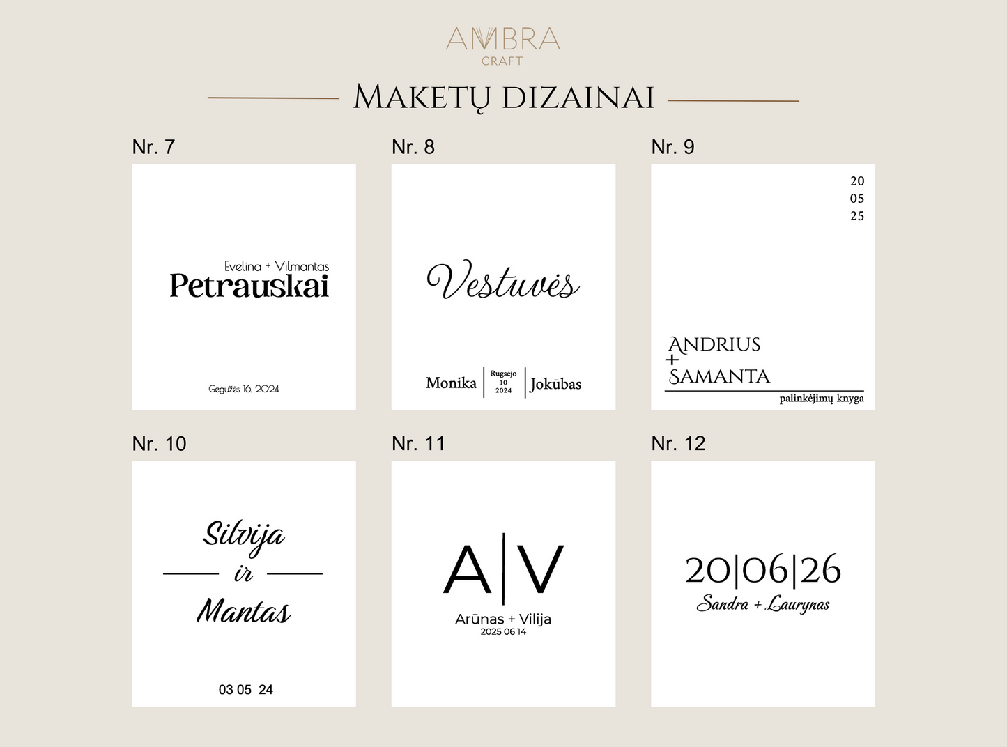 maketų dizainai - 2