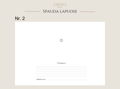 Palinkėjimų knyga su spauda