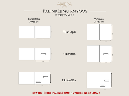 Signature Palinkėjimų knyga - natūralus linas
