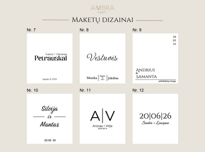 maketų dizainai - 2
